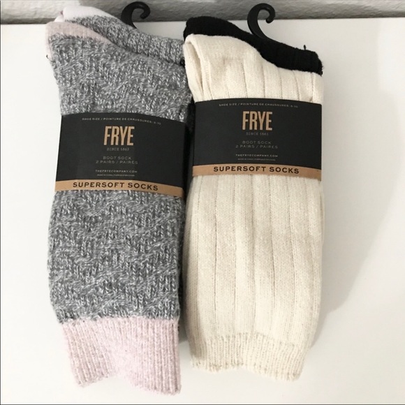 NWT (2) Frye Women’s Boot Socks
